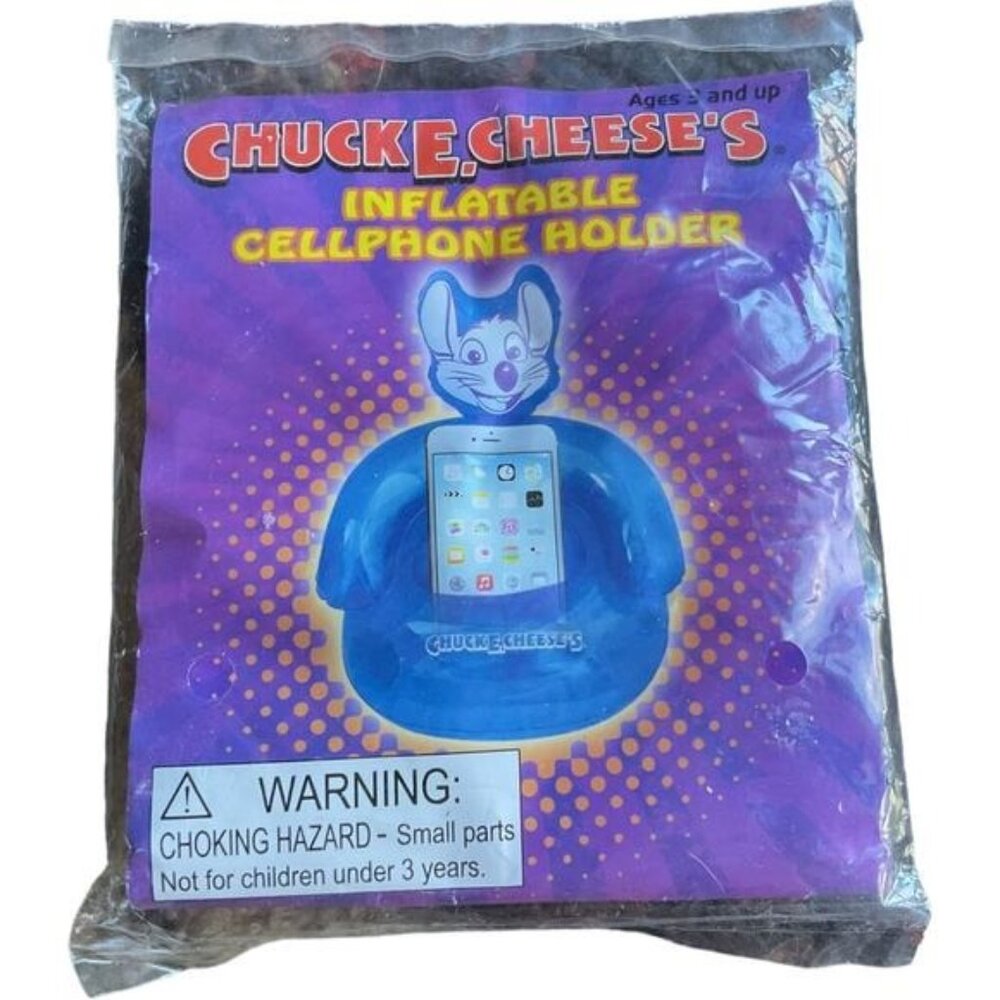 Chuck E. Cheeses Inflatable Cellphone Holder